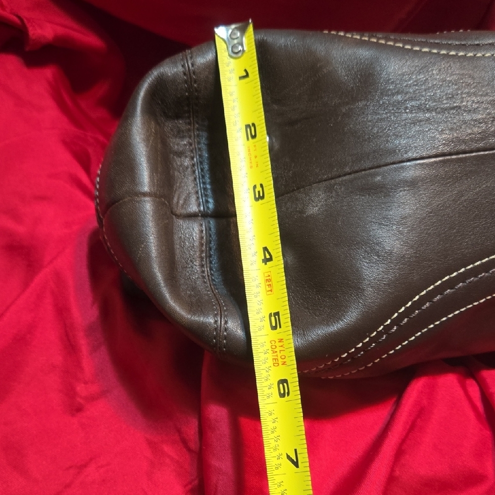 Coach Dark Brown Leather Handbag - Picture 15 of 16
